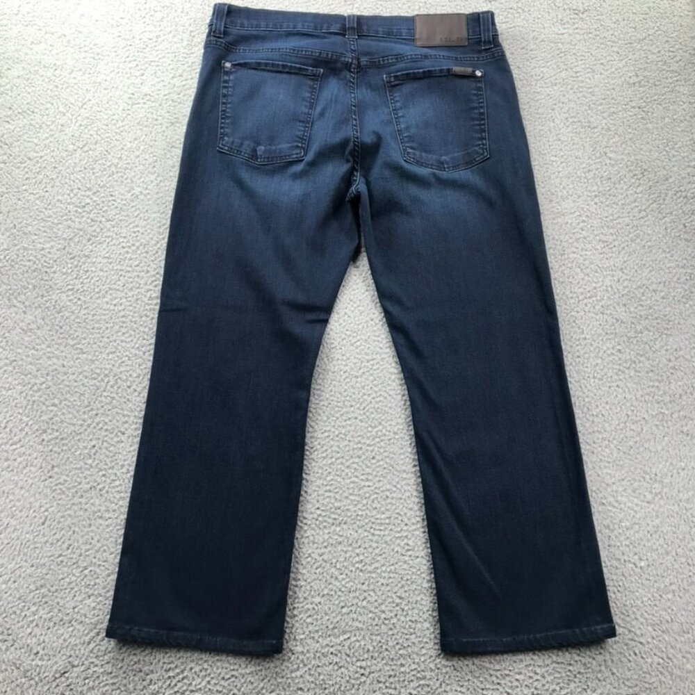 FIDELITY Mens 38 38x28 Hendrix 50-11 Dark Wash Straight Leg Jeans *HEMMED to 28"